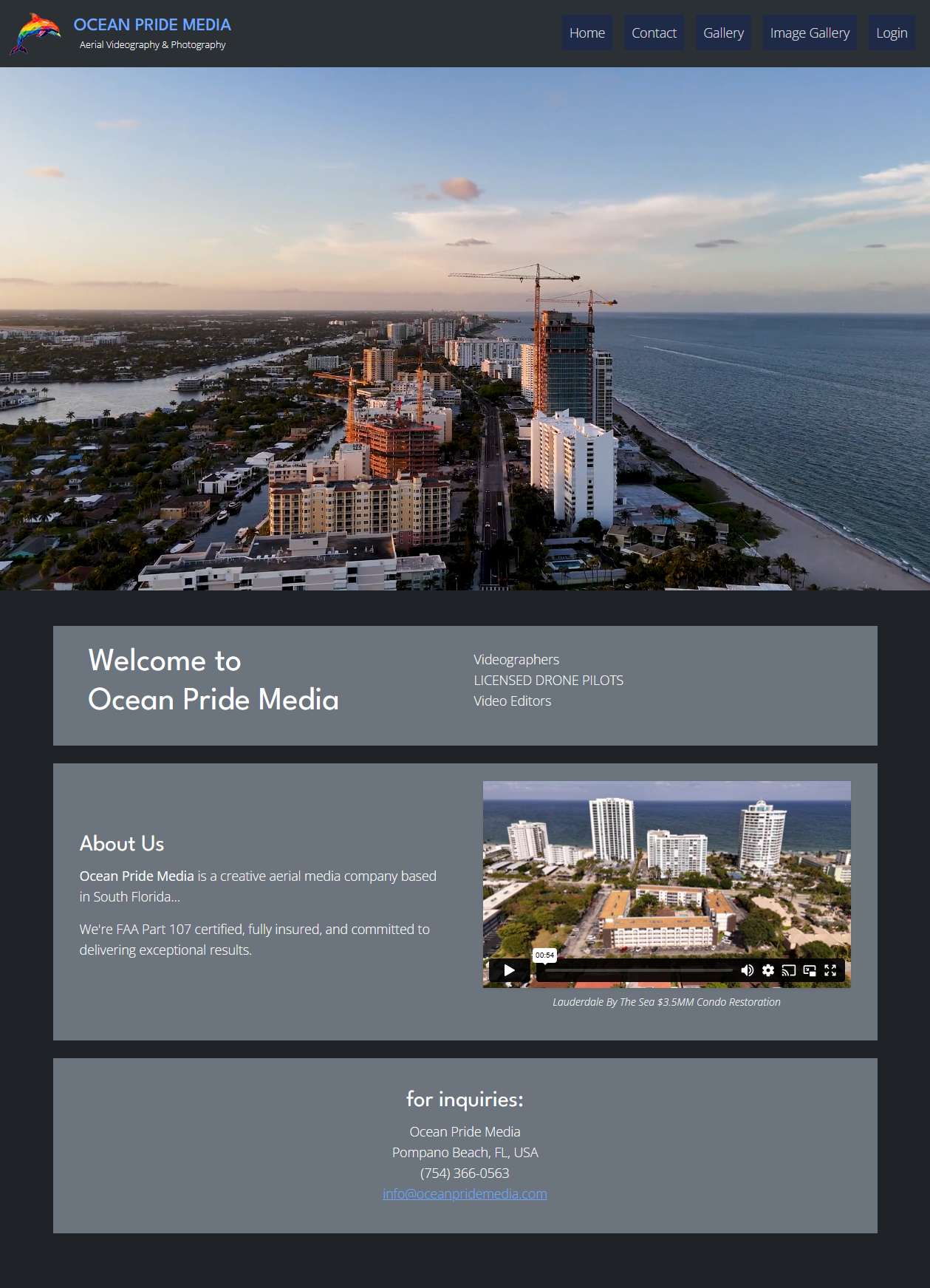 Ocean Pride Media — Symfony