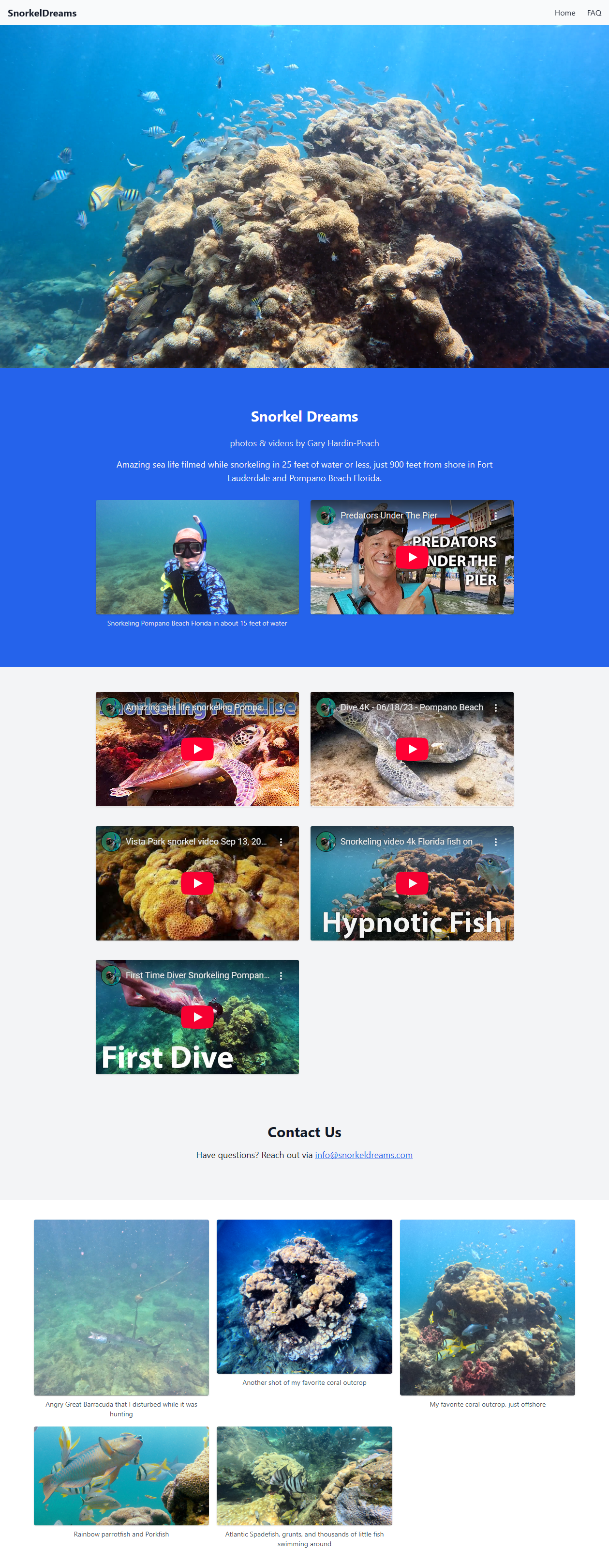 Snorkel Dreams — Media Portfolio